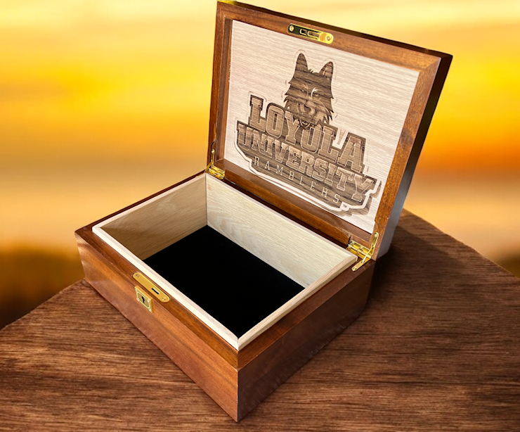 Personalized engraved keepsake box